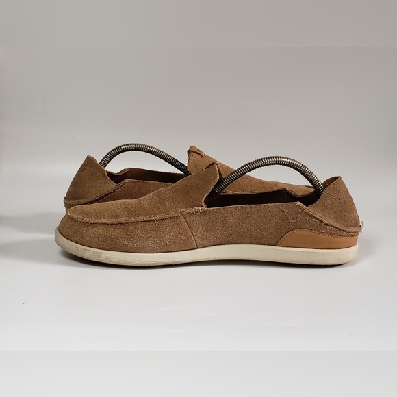 Olukai Nalukai Kala Men\'s Slip On Tan Suede Shoe Size 12 main image 9